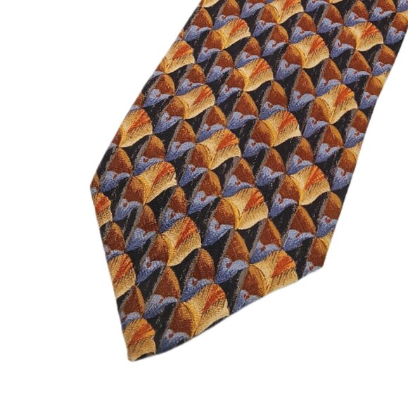 Robert Talbott Blue Tie Ties for Men for sale | eBay Robert Talbott Silk Tie Men’s 60” Blue Brown Art Deco Neiman Marcus Wide New